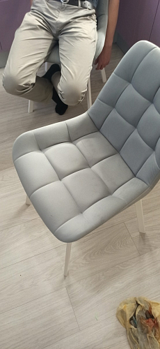 Стул на металлокаркасе Челси велюр коричневый / черный каркас фото покупателя 125