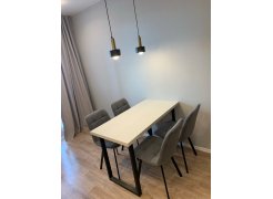 Стул на металлокаркасе Чилли светло-серый / черный фото покупателя 356