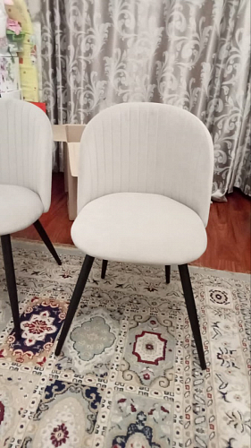 Стул на металлокаркасе Gabi gray / black фото покупателя 509