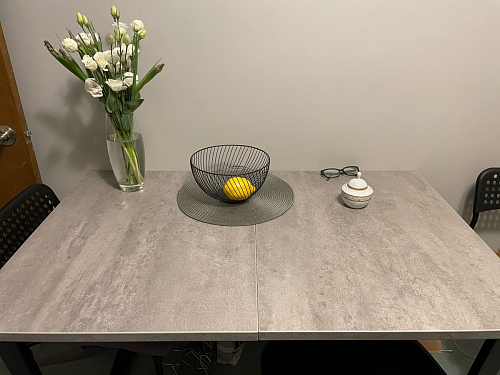 Стол Лота Лофт 120 25 мм сабия / белый матовый фото покупателя 308