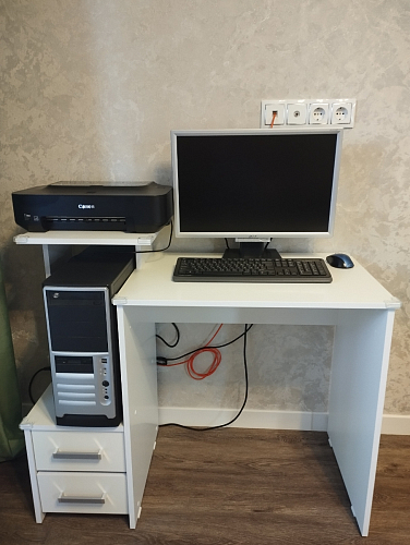 Стол компьютерный Джаз-24 правый венге фото покупателя 103