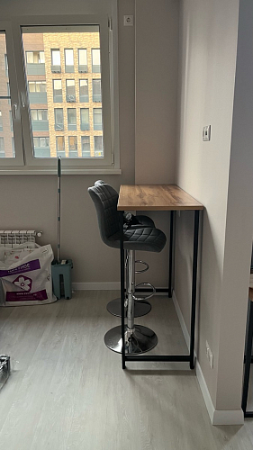 Барная стойка Дилан Лофт 120х60х90 бетон фото покупателя 111