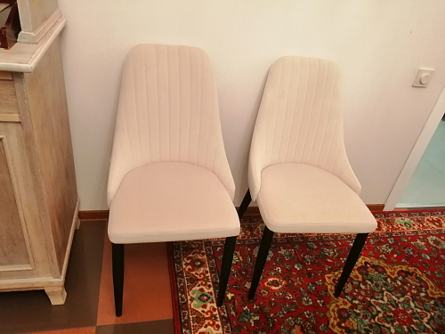 Стул на металлокаркасе Kora light blue / white фото покупателя 489