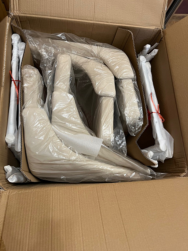 Стул на металлокаркасе Kora light blue / white фото покупателя 363