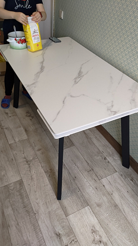 Керамический стол Норман 120(180)х80 shakespeare black / черный фото покупателя 7