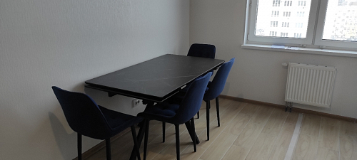 Керамический стол Вилли 140(200)х80х75 черный мрамор shakespeare black / черный фото покупателя 12