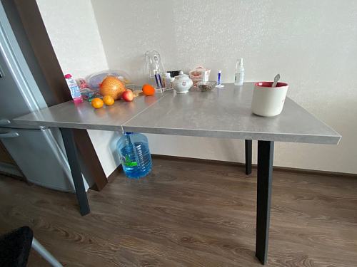 Стол раскладной Колон Лофт 120 32 мм дуб галифакс табако / черный матовый фото покупателя 64