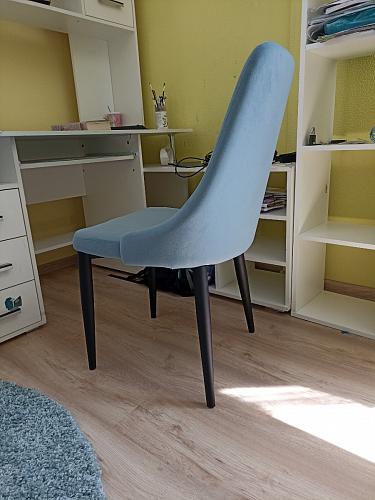 Стул на металлокаркасе Kora beige / black фото покупателя 87