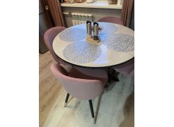 Стул на металлокаркасе Gabi 1 light purple / black фото покупателя 84