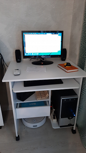 Компьютерный стол КСТ-10.1 белый фото покупателя 39