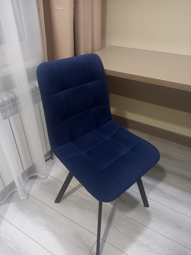 Стул на металлокаркасе Чилли светло-серый / белый каркас фото покупателя 472