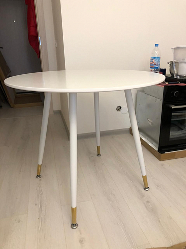 Стол круглый Bianka 90 белый фото покупателя 14