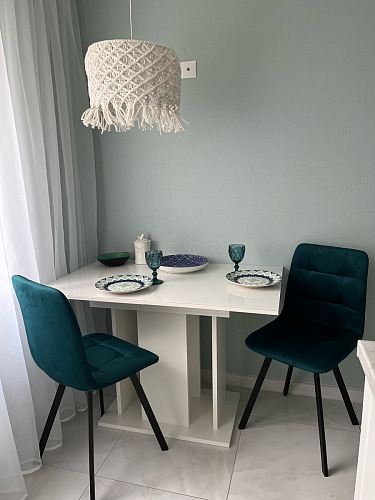 Стул на металлокаркасе Чилли бежевый / белый каркас фото покупателя 1267