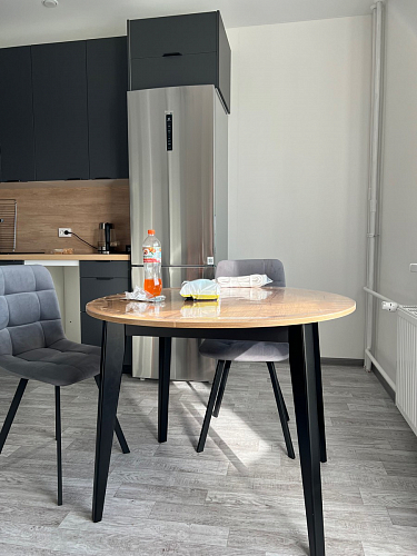 Стул на металлокаркасе Чилли К черный / зеленый фото покупателя 626