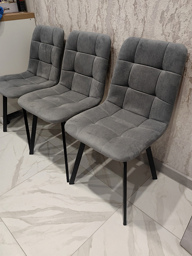 Стул на металлокаркасе Чилли К кирпичный / черный фото покупателя 376