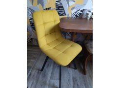 Стул на металлокаркасе Чилли синяя ткань / белый фото покупателя 474