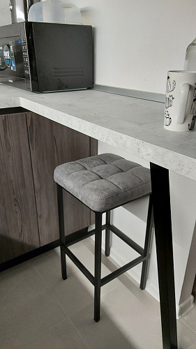 Барный стул Лофт катания минт / белый матовый фото покупателя 308