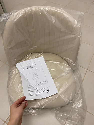 Стул на металлокаркасе Gabi gray / black фото покупателя 884