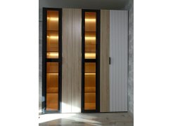 Витрина Стокгольм П02-400 дуб сонома / софт черный фото покупателя 2