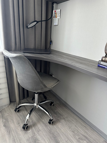 Компьютерное кресло Kolin с подушкой clear / white фото покупателя 295