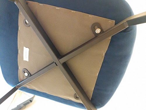 Стул на металлокаркасе Челси морская волна / черный фото покупателя 208