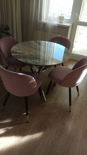 Стул на металлокаркасе Gabi gray / black фото покупателя 266