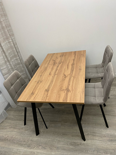 Стул на металлокаркасе Чилли К темно-серый (velutto 32) / черный фото покупателя 218