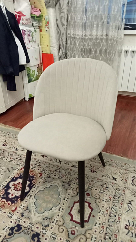 Стул на металлокаркасе Gabi gray / black фото покупателя 509