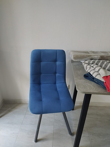 Стул на металлокаркасе Чилли светло-серый / белый каркас фото покупателя 229