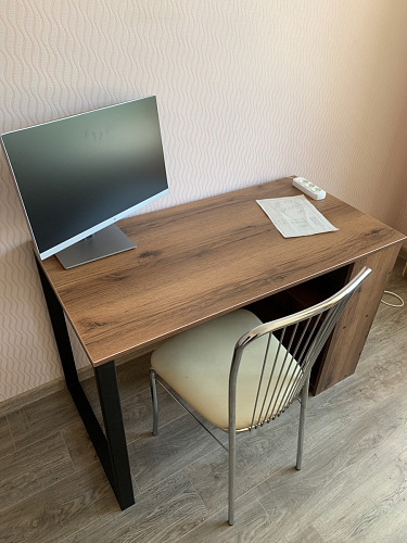 Письменный стол Битти Лофт 116х60х75 креатель / черный матовый фото покупателя 117