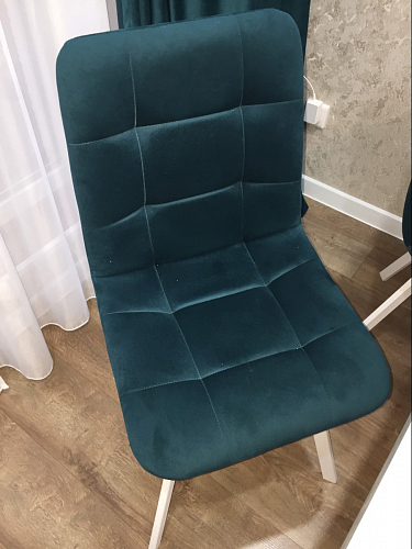 Стул на металлокаркасе Чилли бирюзовый / белый фото покупателя 1234