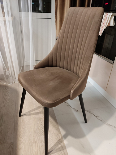 Стул на металлокаркасе Нараян velutto 23 / черный фото покупателя 1