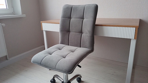 Компьютерное кресло One/Ван флок бежевый 7 фото покупателя 85