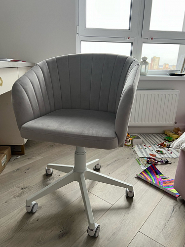 Компьютерное кресло Тибо светло-коричневый / белый фото покупателя 80