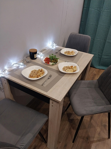 Стул на металлокаркасе Седа К латте / черный фото покупателя 204