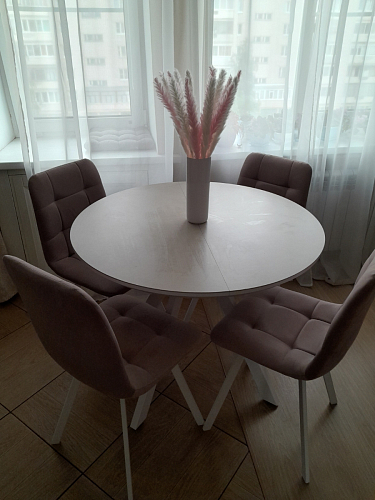 Стул на металлокаркасе Чилли К кирпичный / черный фото покупателя 565