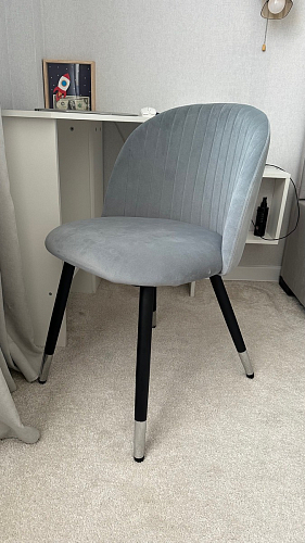 Стул на металлокаркасе Gabi 1 light purple / black фото покупателя 161