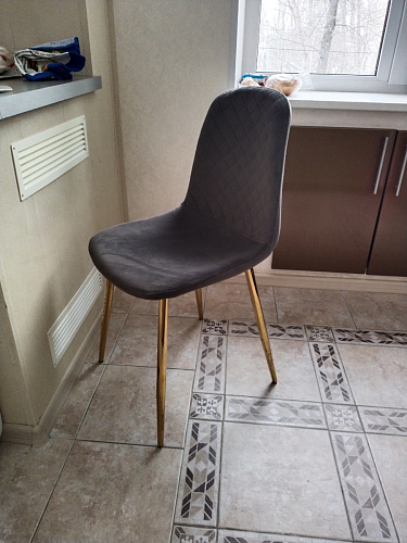 Стул на металлокаркасе Dabl wine red фото покупателя 51