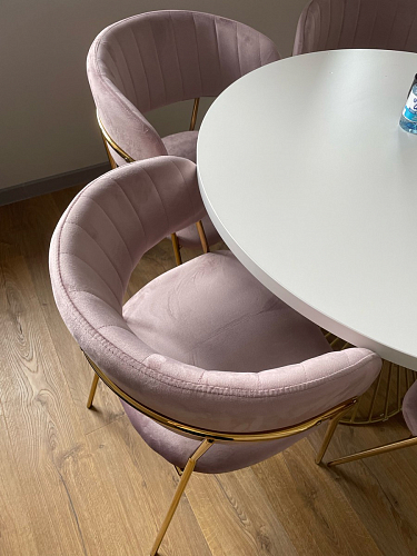 Стул на металлокаркасе Kamelia gold / gray фото покупателя 4