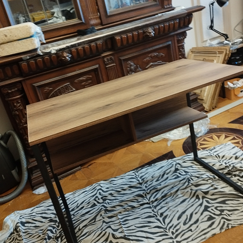 Письменный стол Клер Лофт черный матовый / бетон фото покупателя 21