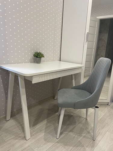 Стул на металлокаркасе Kora beige / black фото покупателя 429