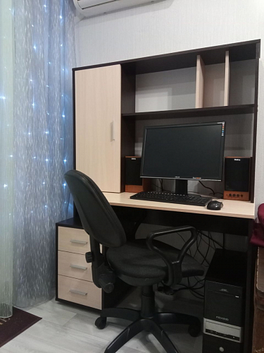 Компьютерный стол КСТ-16 левый дуб сонома / белый фото покупателя 26