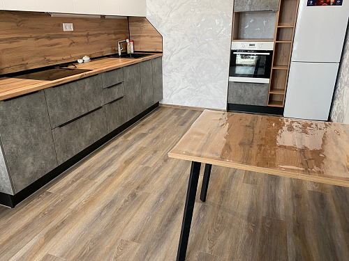 Стол Тринити Лофт 120 32 мм дуб галифакс табако / черный матовый фото покупателя 752