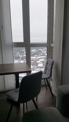 Стул на металлокаркасе Чилли К светло-серый велюр / черный каркас фото покупателя 1136