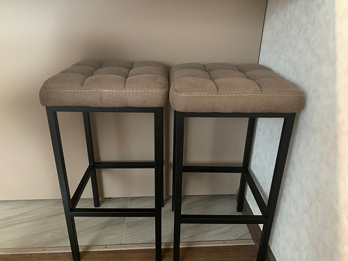 Барный стул Лофт катания минт / белый матовый фото покупателя 218