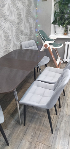 Стул на металлокаркасе Челси бирюзовый / черный фото покупателя 105