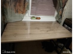 Стол Лота Лофт 140 25 мм юта / белый матовый фото покупателя 447