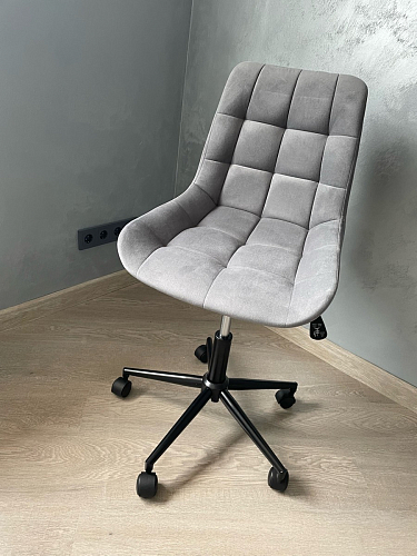 Компьютерное кресло Честер темно-серый / золото  - Уцененный экземпляр фото покупателя 55