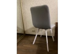 Стул на металлокаркасе Чилли синяя ткань / белый фото покупателя 654