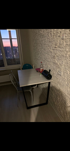 Деревянный стол Лота Лофт 140х80 дуб крафт табачный / черный матовый фото покупателя 336